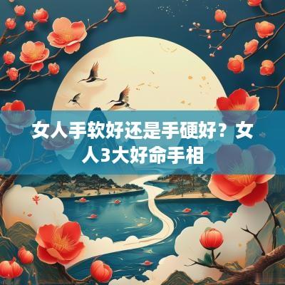 女人手软好还是手硬好？女人3大好命手相
