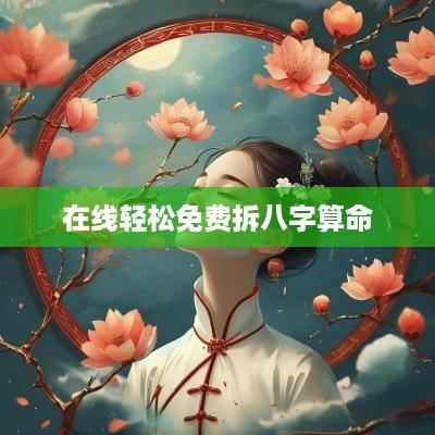 在线轻松免费拆八字算命