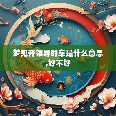 梦见开领导的车是什么意思,好不好