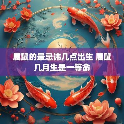 属鼠的最忌讳几点出生 属鼠几月生是一等命