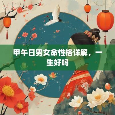 甲午日男女命性格详解，一生好吗
