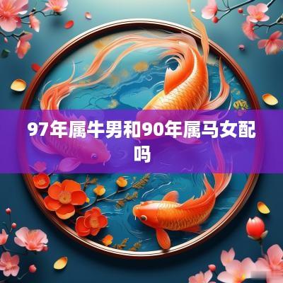 97年属牛男和90年属马女配吗