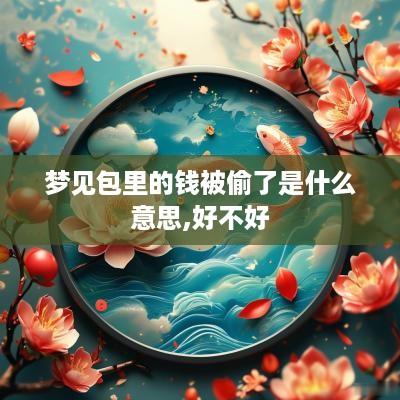 梦见包里的钱被偷了是什么意思,好不好