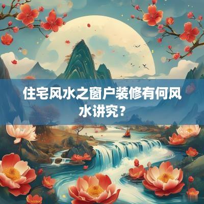 住宅风水之窗户装修有何风水讲究？