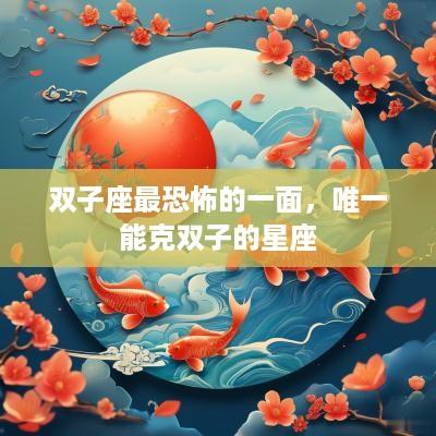 双子座最恐怖的一面，唯一能克双子的星座