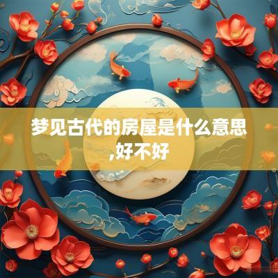 梦见古代的房屋是什么意思,好不好