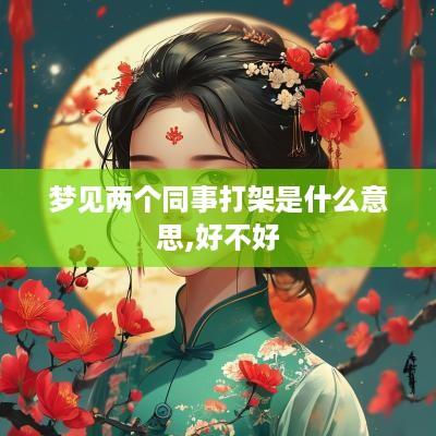 梦见两个同事打架是什么意思,好不好