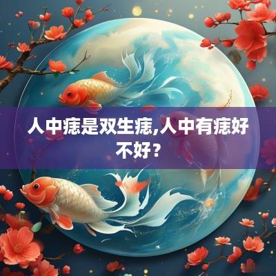 人中痣是双生痣,人中有痣好不好? 人中痣是双生痣,人中有痣好不好?