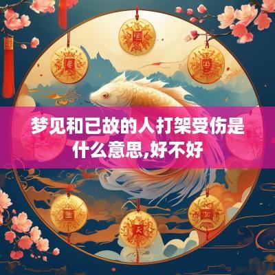 梦见和已故的人打架受伤是什么意思,好不好