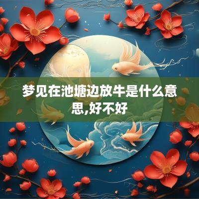 梦见在池塘边放牛是什么意思,好不好