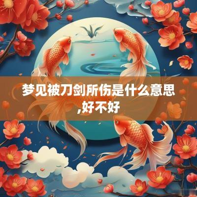 梦见被刀剑所伤是什么意思,好不好