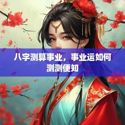 八字测算事业，事业运如何测测便知