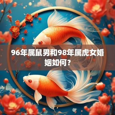 96年属鼠男和98年属虎女婚姻如何？