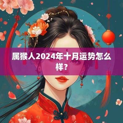 属猴人2025年十月运势怎么样？