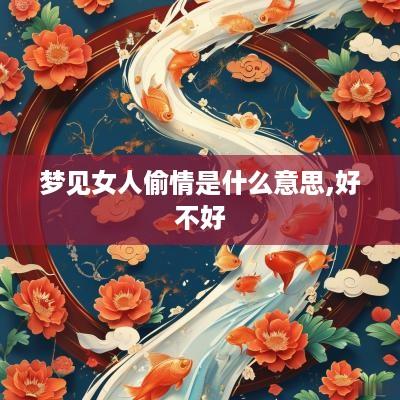 梦见女人偷情是什么意思,好不好