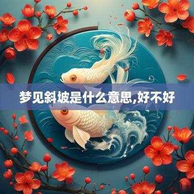 梦见斜坡是什么意思,好不好