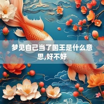 梦见自己当了国王是什么意思,好不好