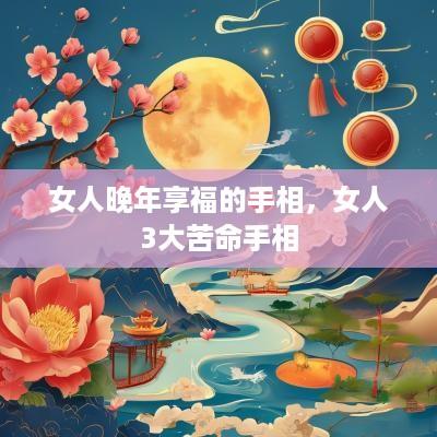 女人晚年享福的手相，女人3大苦命手相