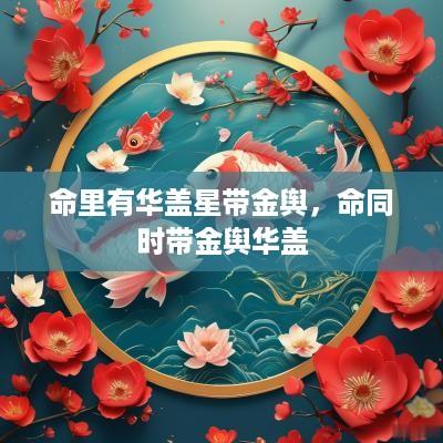 命里有华盖星带金舆，命同时带金舆华盖