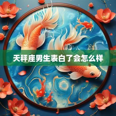 天秤座男生表白了会怎么样