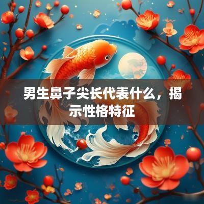 男生鼻子尖长代表什么，揭示性格特征
