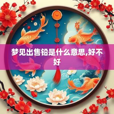 梦见出售铅是什么意思,好不好
