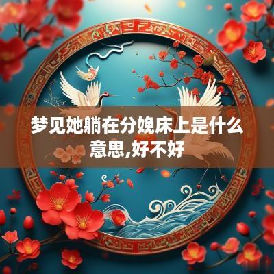 梦见她躺在分娩床上是什么意思,好不好