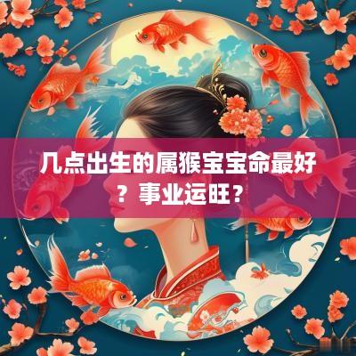 几点出生的属猴宝宝命最好？事业运旺？