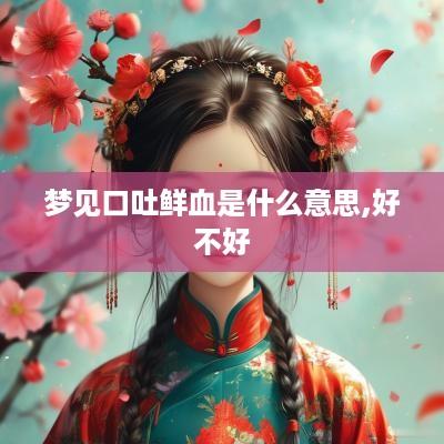 梦见口吐鲜血是什么意思,好不好
