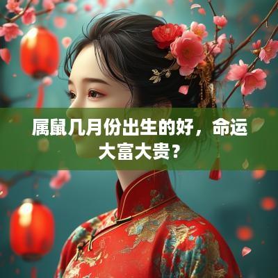属鼠几月份出生的好，命运大富大贵？