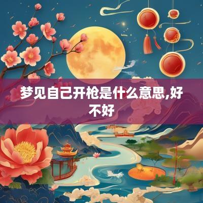 梦见自己开枪是什么意思,好不好