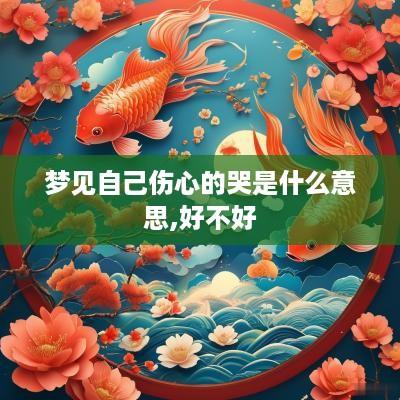 梦见自己伤心的哭是什么意思,好不好