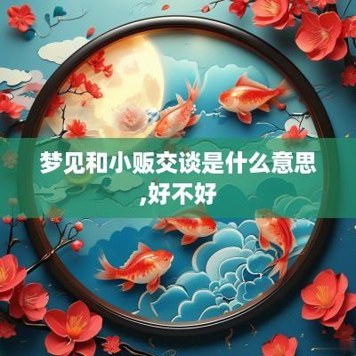 梦见和小贩交谈是什么意思,好不好