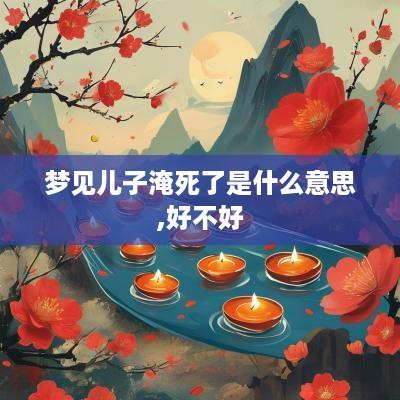 梦见儿子淹死了是什么意思,好不好