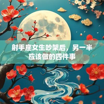 射手座女生吵架后，另一半应该做的四件事