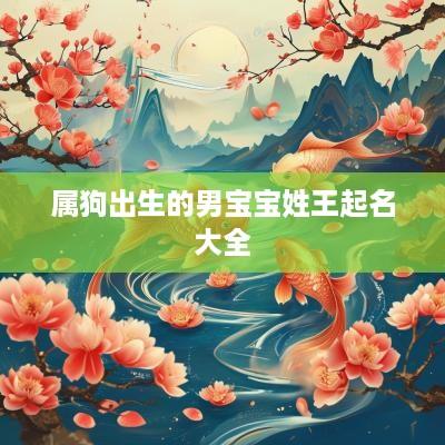 属狗出生的男宝宝姓王起名大全