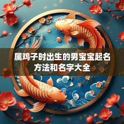 属鸡子时出生的男宝宝起名方法和名字大全