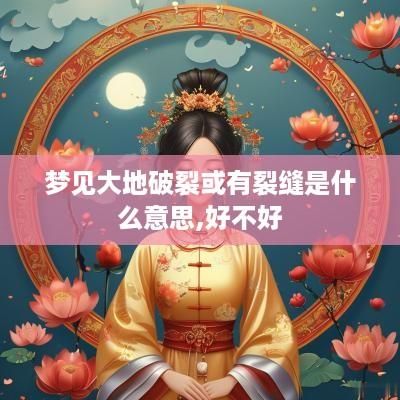 梦见大地破裂或有裂缝是什么意思,好不好