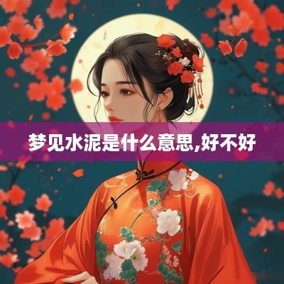 梦见水泥是什么意思,好不好
