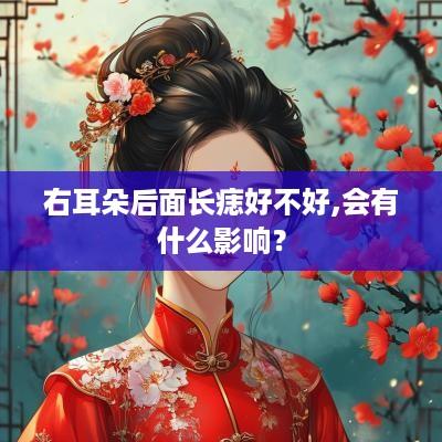右耳朵后面长痣好不好,会有什么影响？