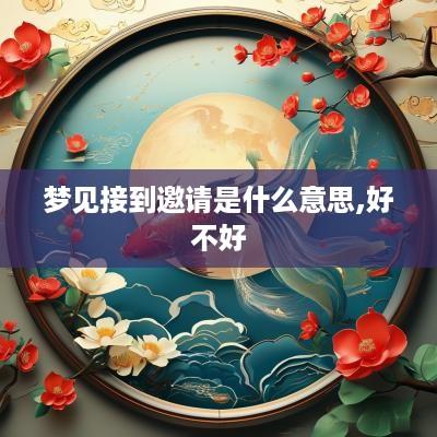 梦见接到邀请是什么意思,好不好