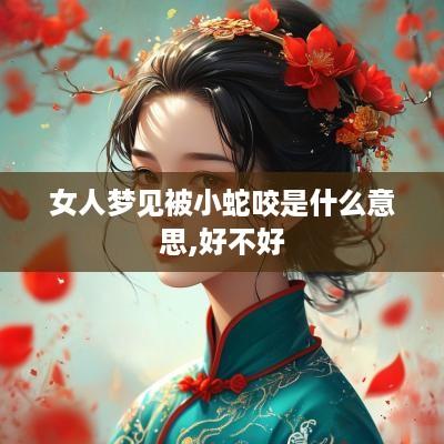 女人梦见被小蛇咬是什么意思,好不好