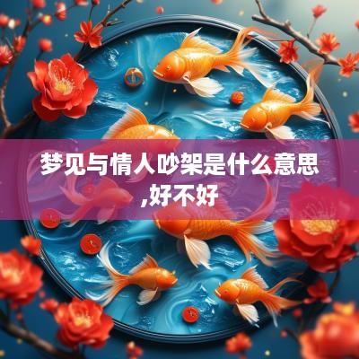 梦见与情人吵架是什么意思,好不好