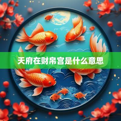 天府在财帛宫是什么意思
