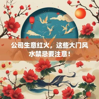 公司生意红火，这些大门风水禁忌要注意！