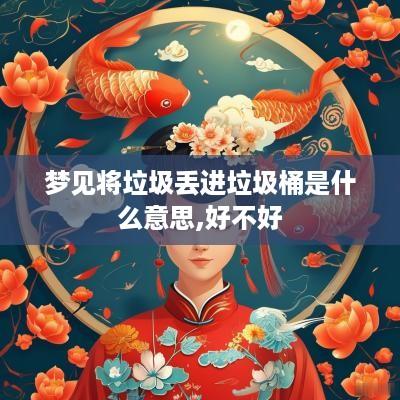 梦见将垃圾丢进垃圾桶是什么意思,好不好