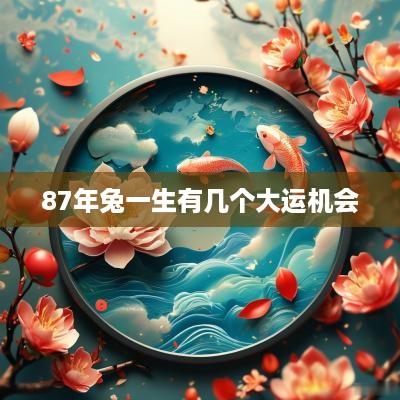 87年兔一生有几个大运机会