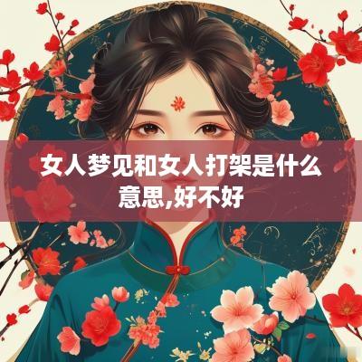 女人梦见和女人打架是什么意思,好不好