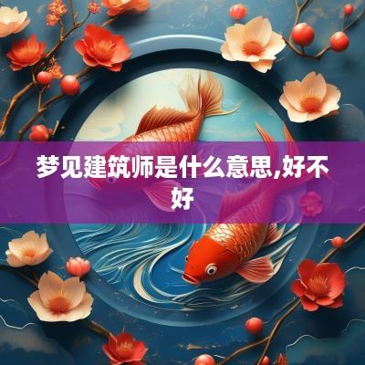 梦见建筑师是什么意思,好不好