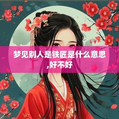 梦见别人是铁匠是什么意思,好不好